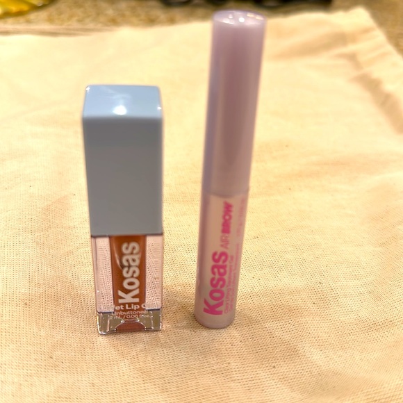 NWT💕KOSAS WET LIP OIL GLOSS AND AIR BROW CLEAR LIFTING TREATMENT GEL - Picture 3 of 5